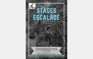 COMPLET Stage en falaise de 3 jours 26-28 oct. pour les 11-17 ans