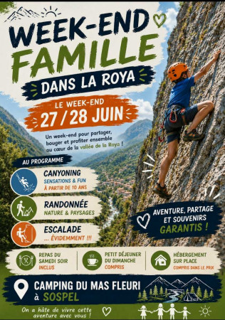 Week-end famille escalade – 27 & 28 juin à Sospel 🌿🧗‍♀️